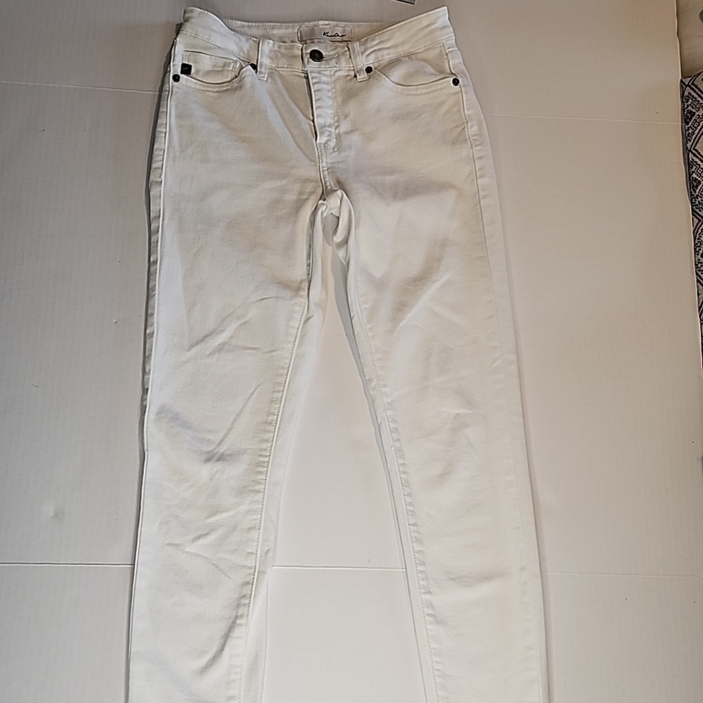 Kancans Katherine Mid Rise Super Skinny Jeans 3/25 White 5 pockets